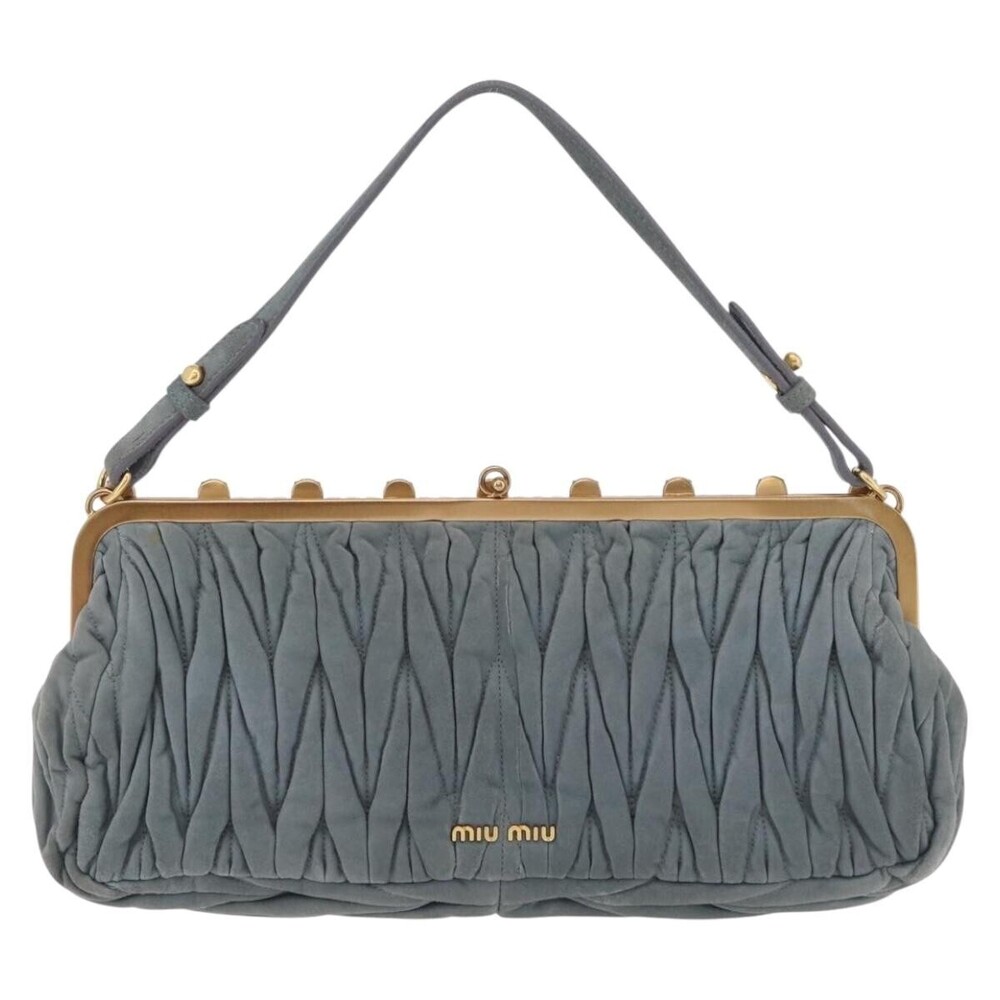 Miu Miu Matelassé Frame Clutch Matelassé Leather